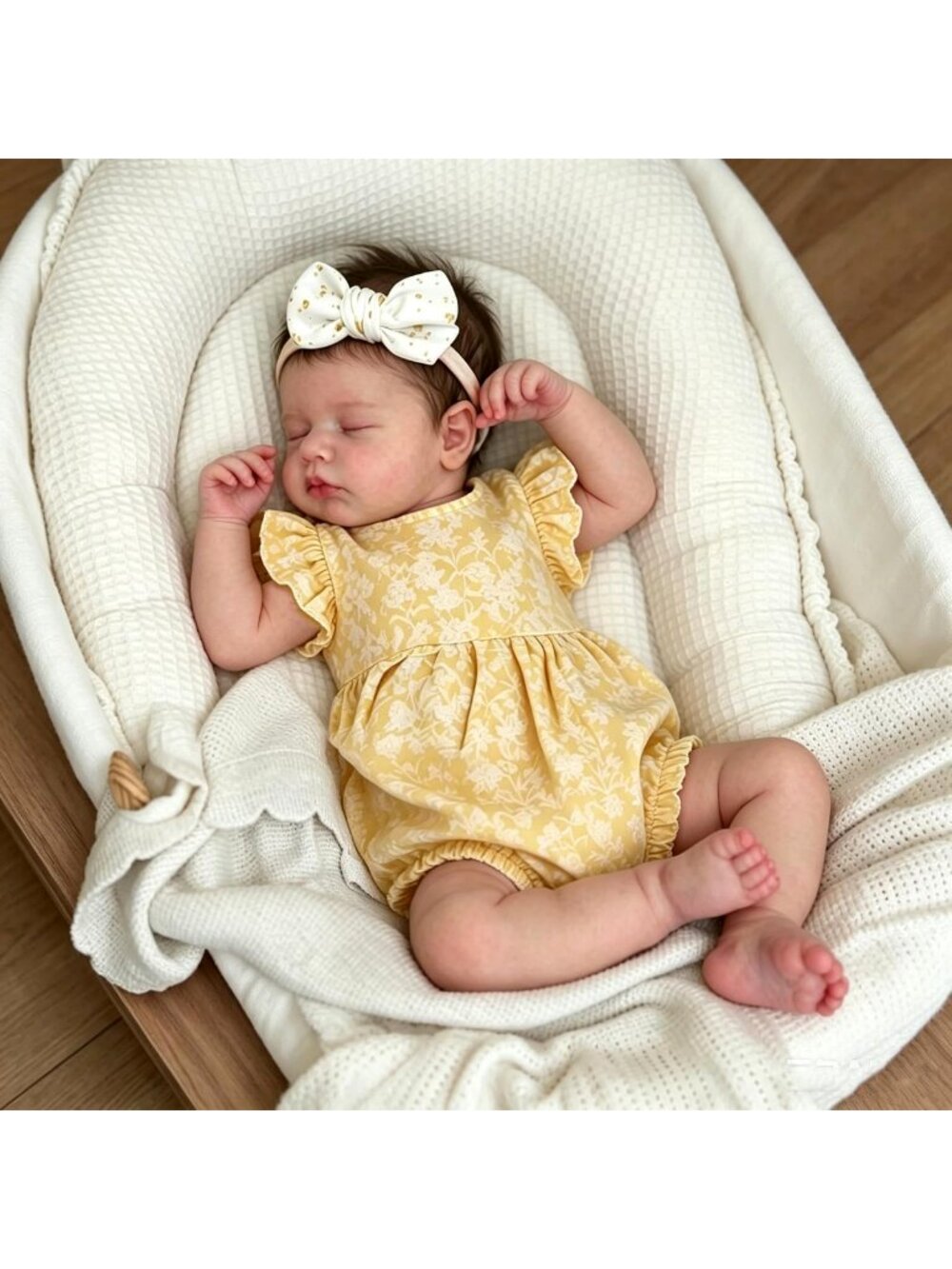 20 Inch Reborn Baby Girl Dolls Silicone Full Body Realistic Posable 3D Skin - Picture 4 of 7
